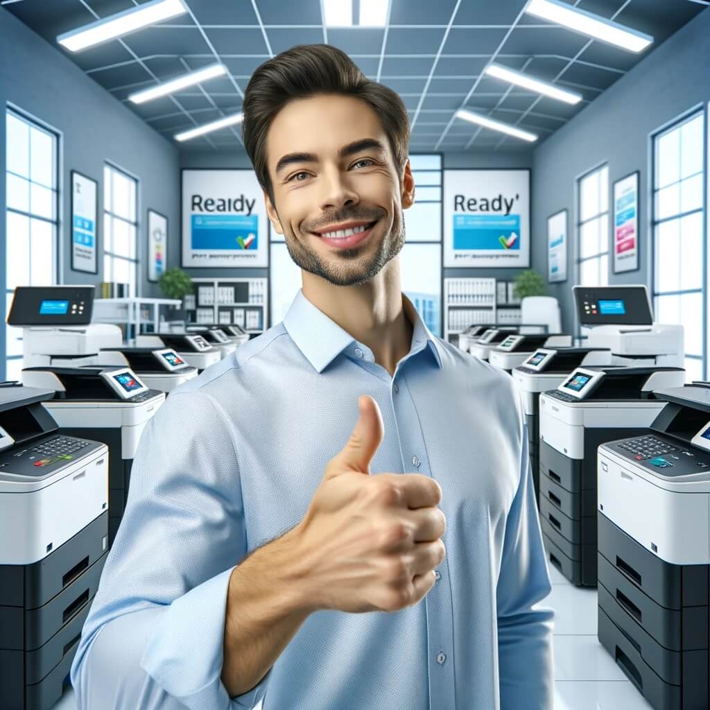 Happy Office Worker