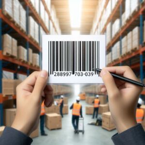 Barcode Label in Warehouse -plus technologies